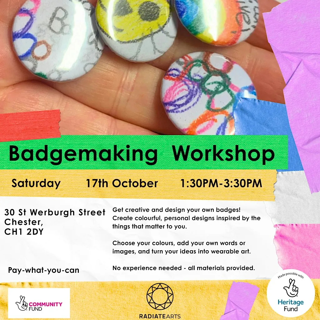 Badge Making Workshop at 30 St Werburgh St