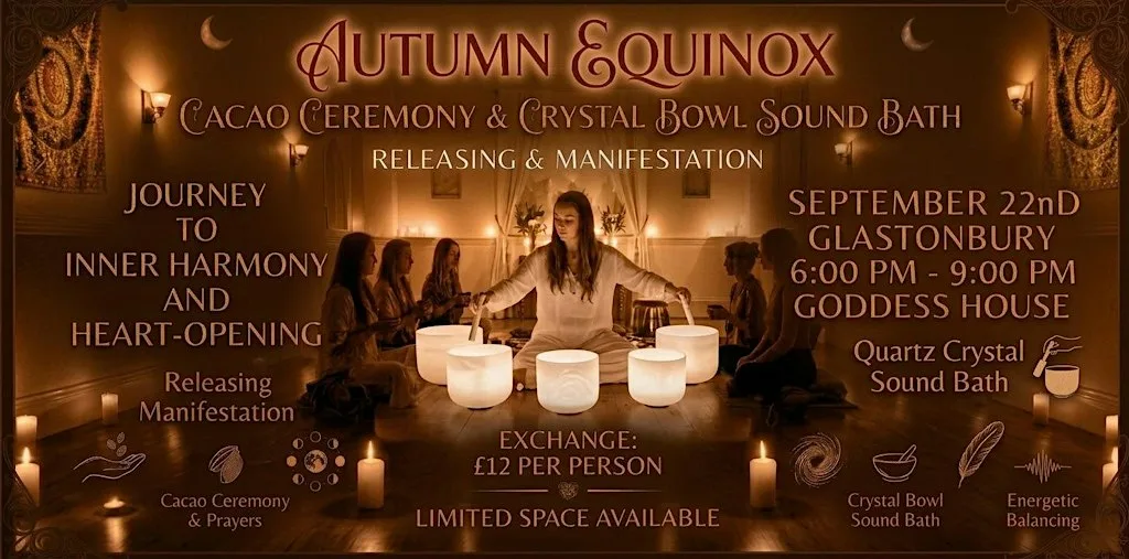 AUTUMN EQUINOX CACAO CEREMONY & SOUND BATH at Goddess House
