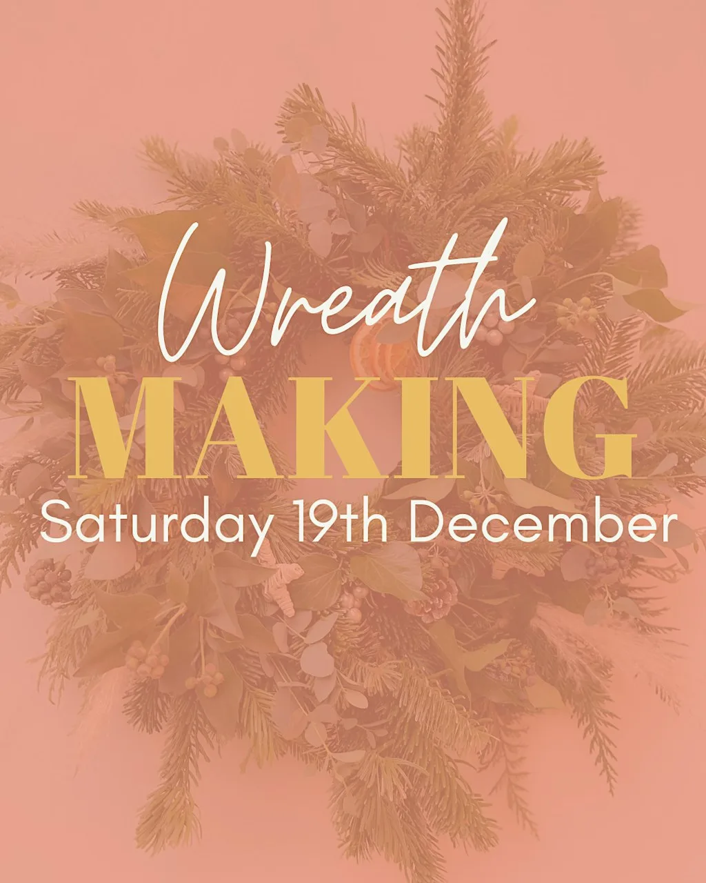 Christmas Wreath Making with BLOOM Fabulous