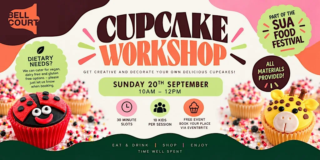 Cupcake Workshop | Sunday 20 September at Bell Court