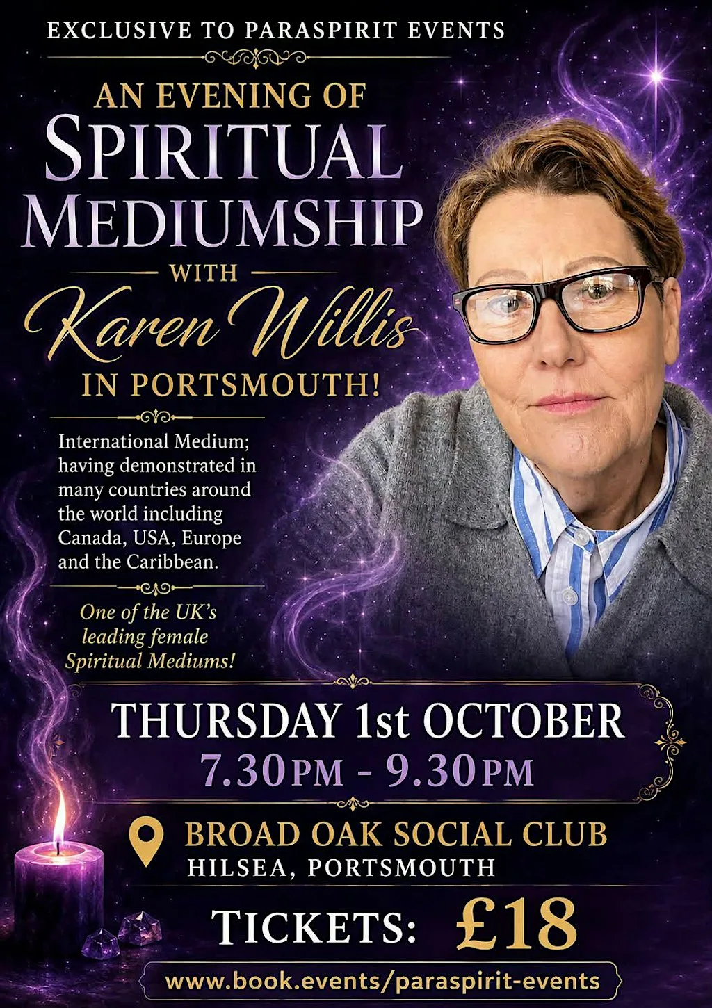 Spiritual Mediumship with Karen Willis in Portsmouth