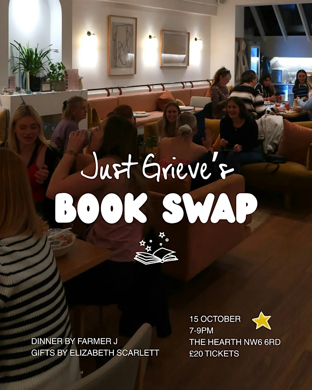 Just Grieve x Book Swap at The Hearth
