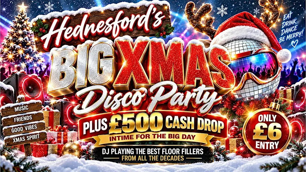 Hednesford's BIG Christmas Disco Party at The Aquarius Hednesford
