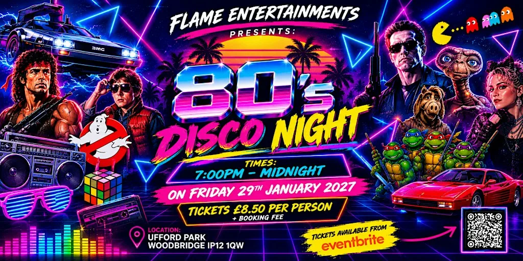 80’s Party Night @ Ufford Park 2027