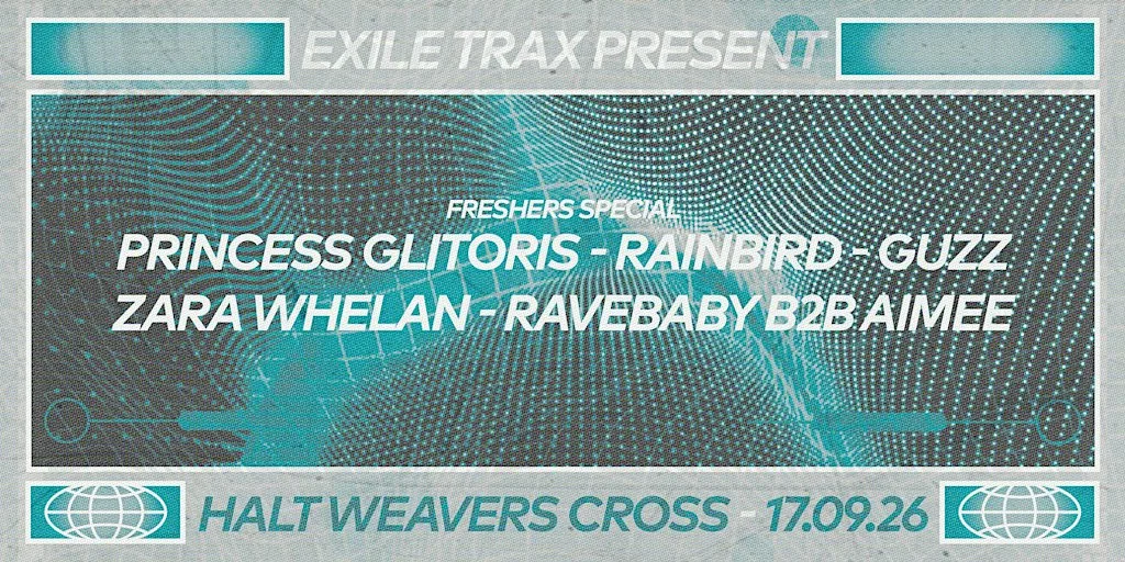 EXILE TRAX: FRESHERS SPECIAL at Titanic Distillers
