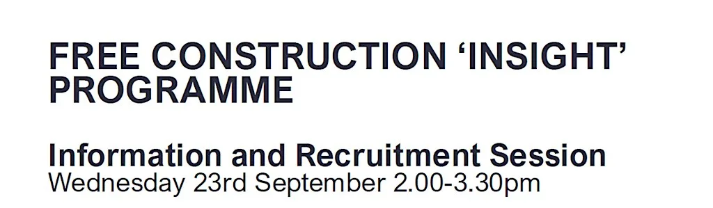 Construction Insights Programme -16-25s