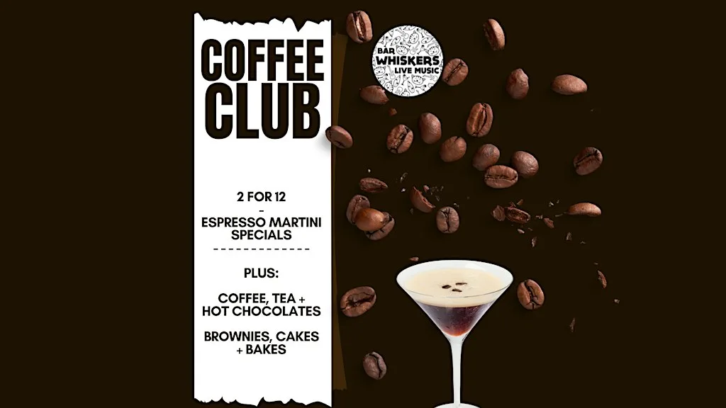 Whiskers Coffee Club at Whiskers Newquay
