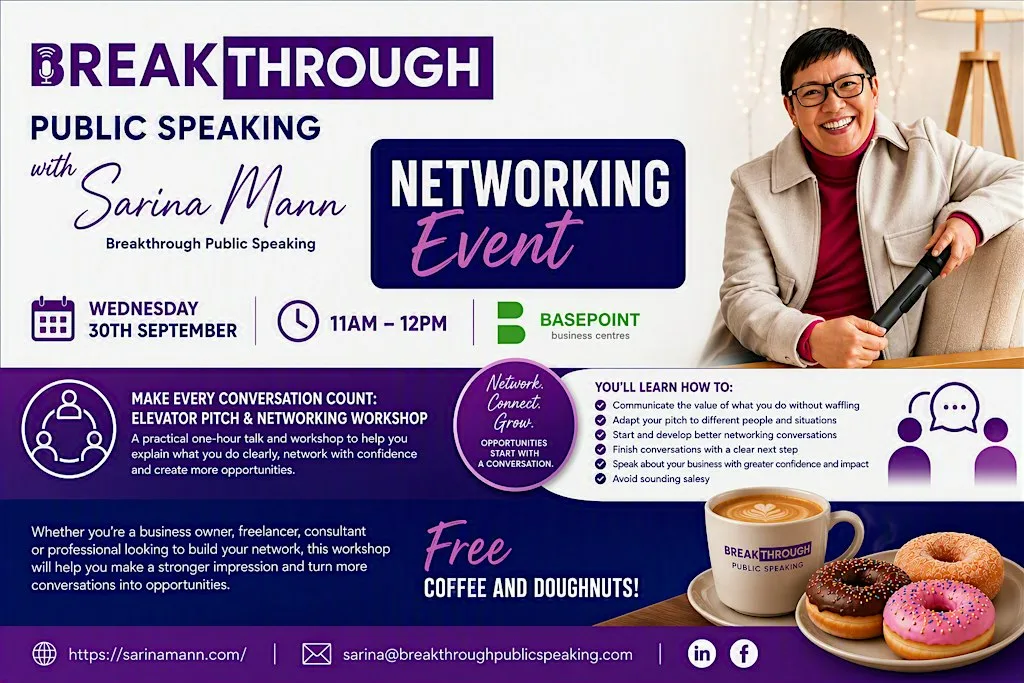 Make Every Conversation Count! FREE Elevation Pitch and Networking Workshop