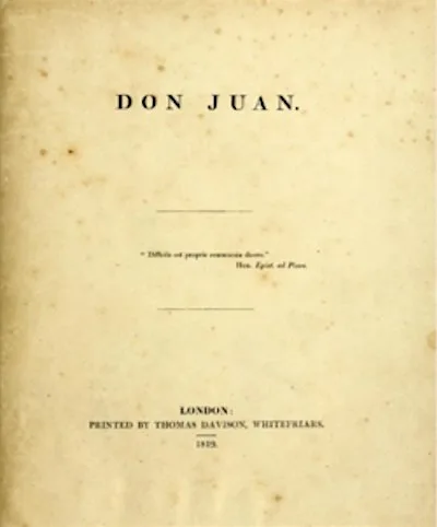 Slow Reading: Byron's Don Juan for Banned Book Week at The Portico Library