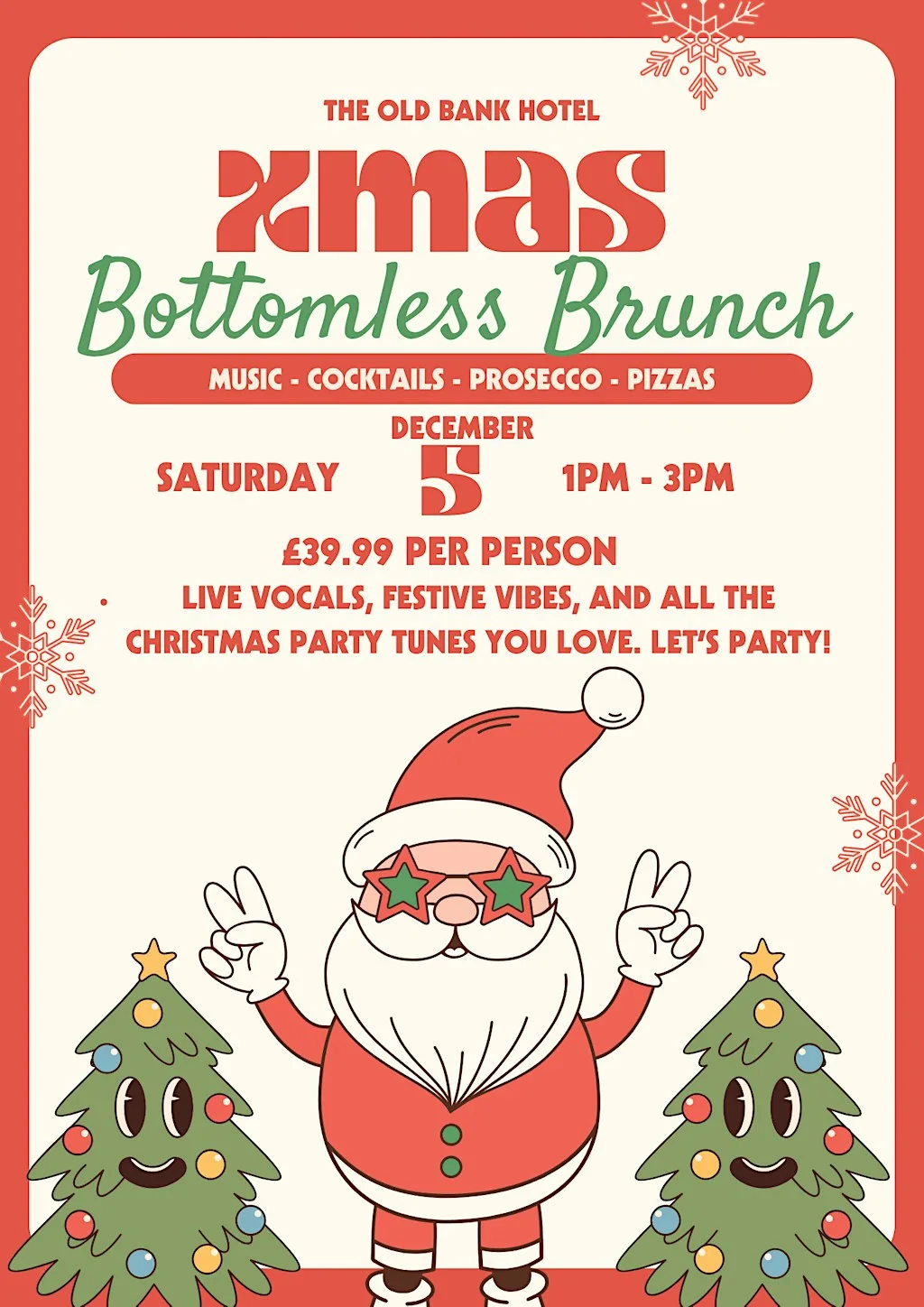 Xmas Bottomless Brunch at The Old Bank Hotel
