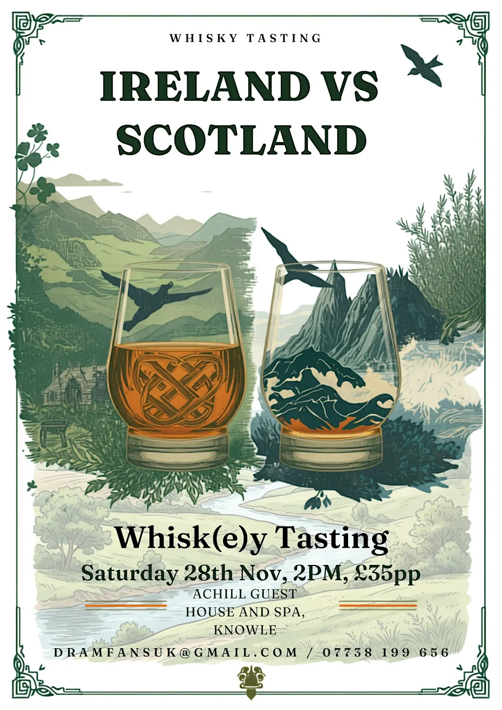 Ireland Vs Scotland Whisk(e)y Tasting