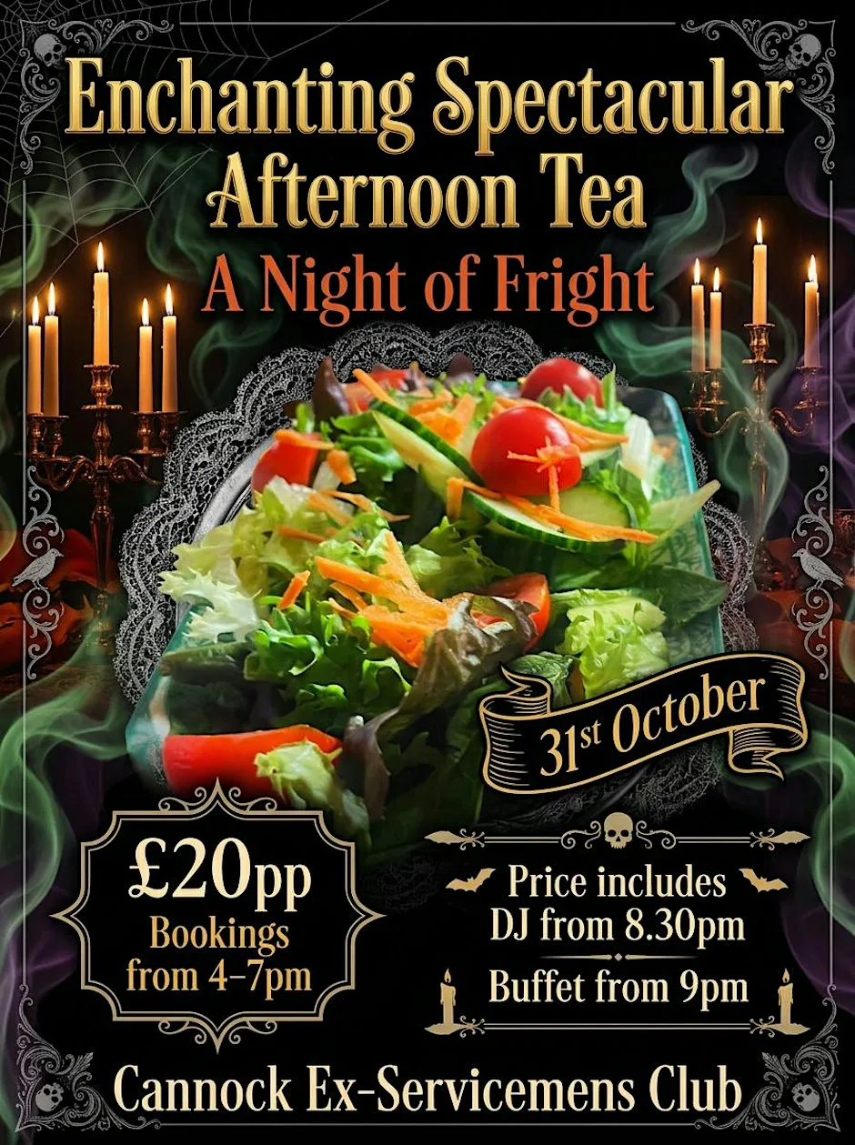 Enchanting Spectacular Afternoon Tea, Anight of Fright