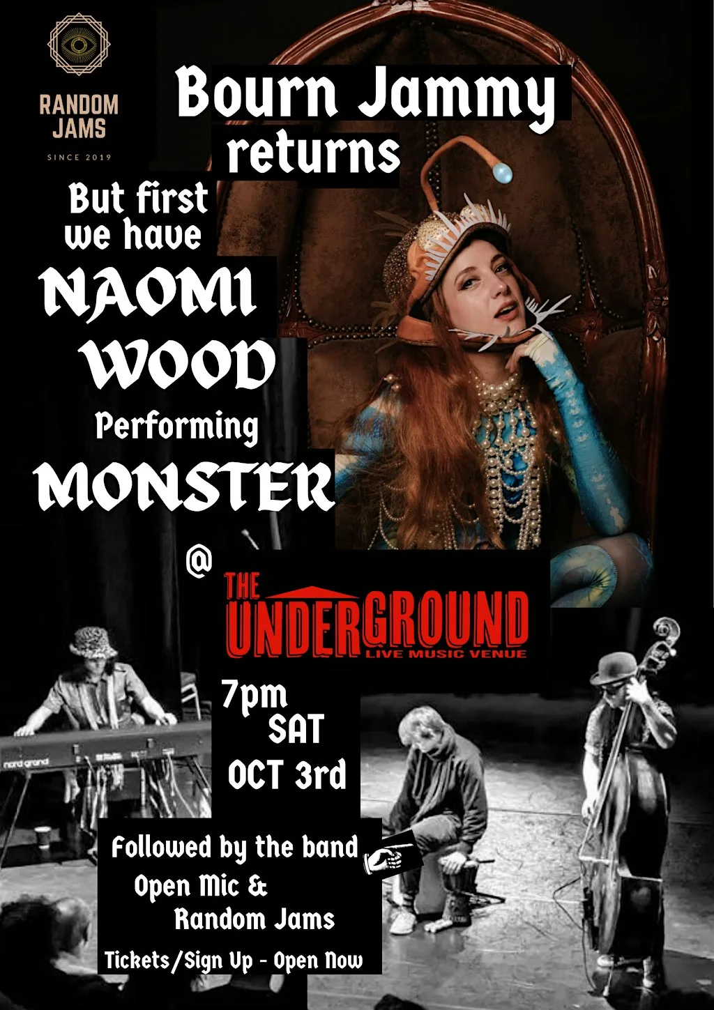 Bourn Jammy & Naomi Wood at The Underground