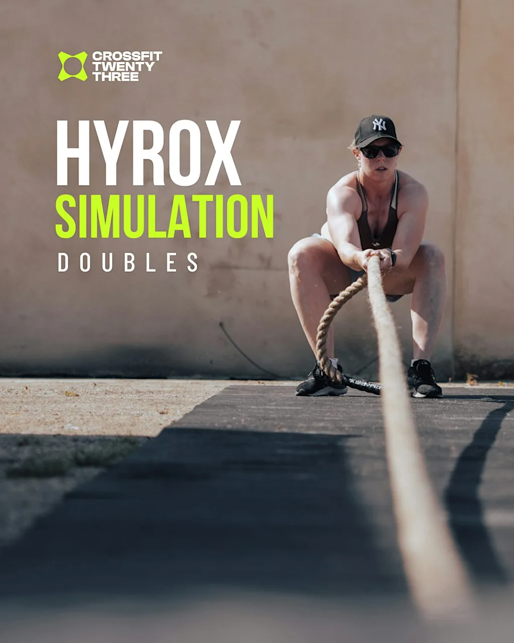 Doubles Hyrox Race Simulation at CrossFit TwentyThree