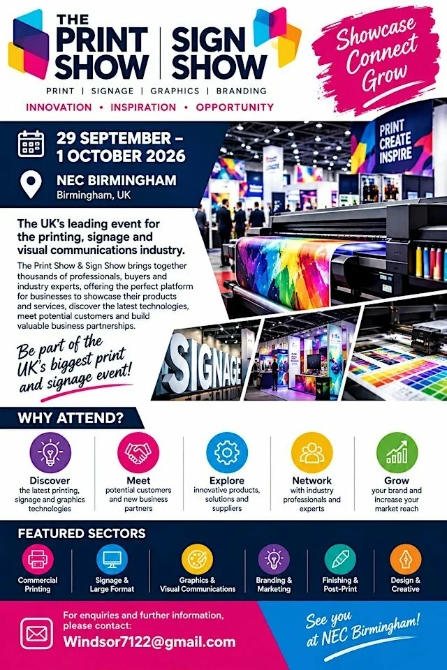THE PRINT SHOW/SIGN SHOW at NEC Birmingham Piazza 1 Entrance