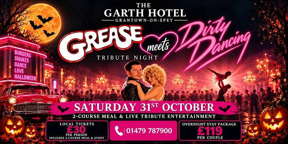 halloween tribute night grease meets dirty dancing at Garth Hotel and Restaurant