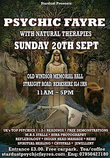 Psychic Fayre with Natural Therapies at Old Windsor Memorial Hall