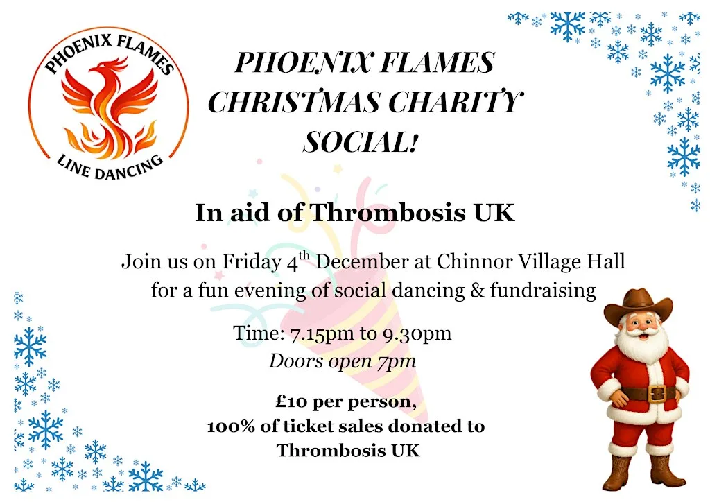 Phoenix Flames Christmas Charity Social at Chinnor Village Hall