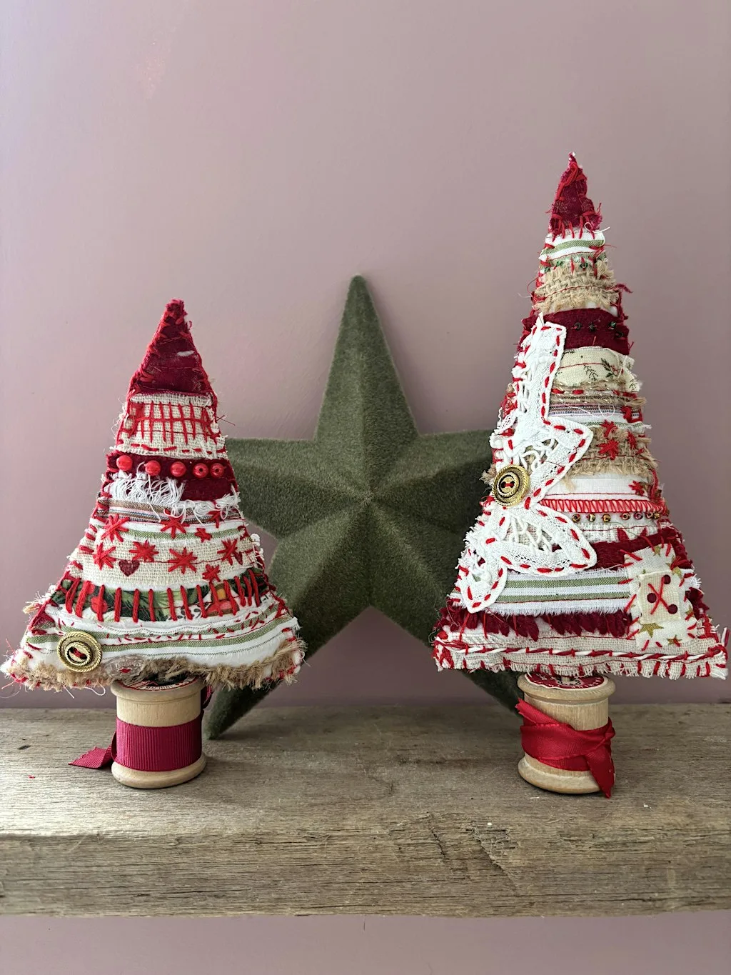 Stitched Christmas Tree decoration at Bibelot