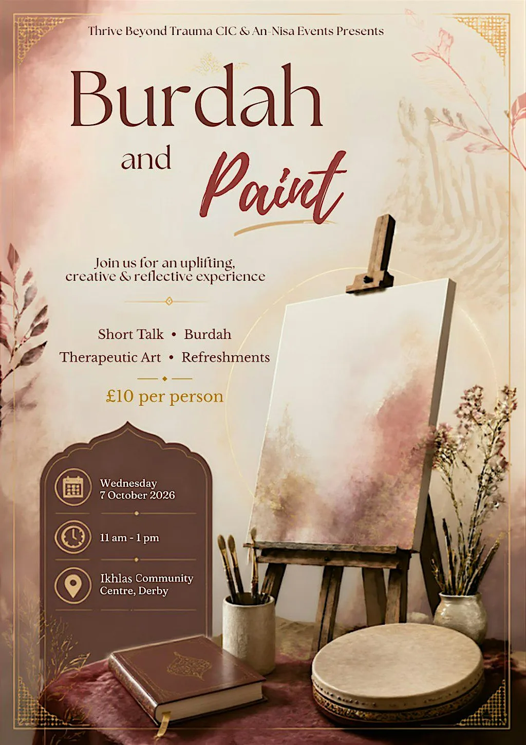 Burdah and Paint at Ikhlas Community Centre