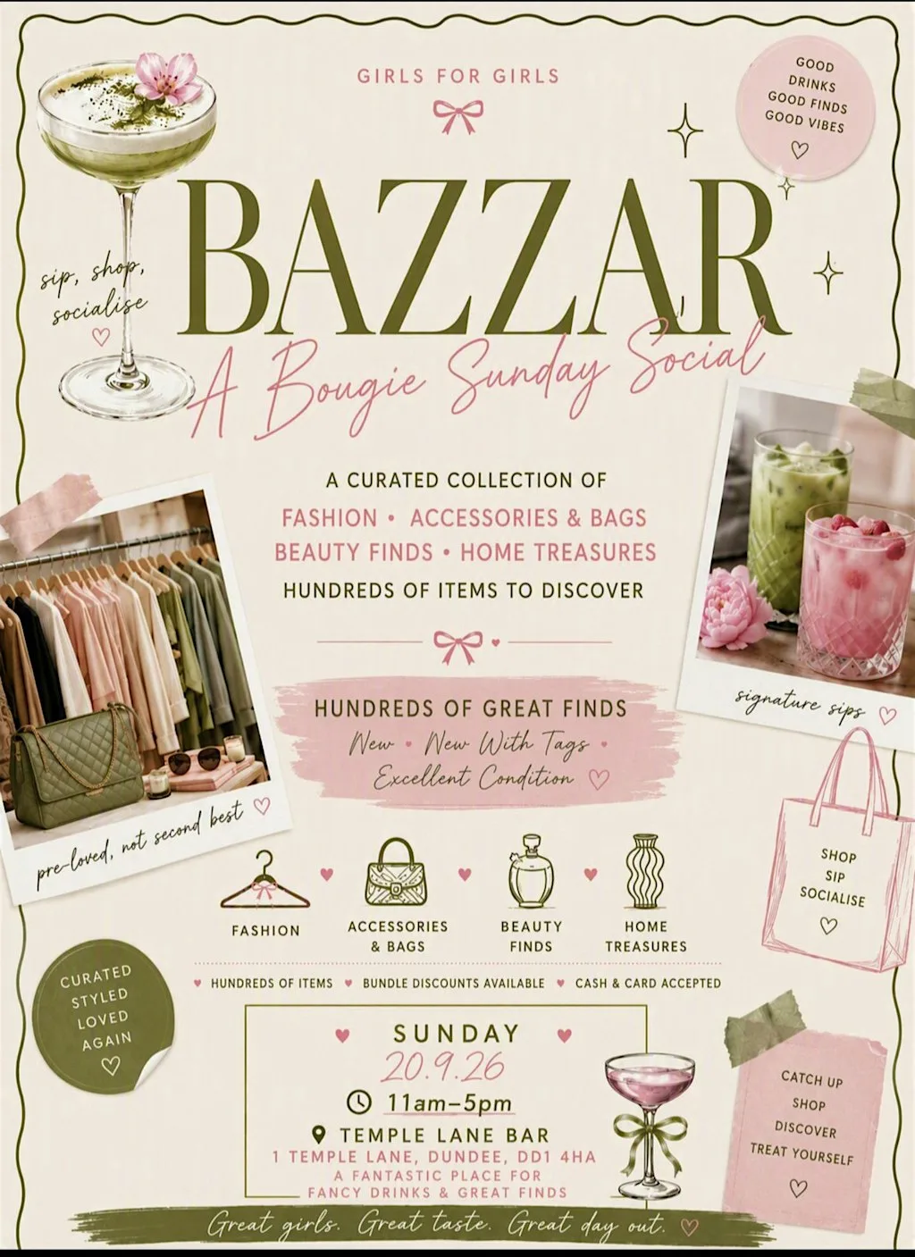 ✨️Girls for girls bazzar ✨️ at Temple lane bar