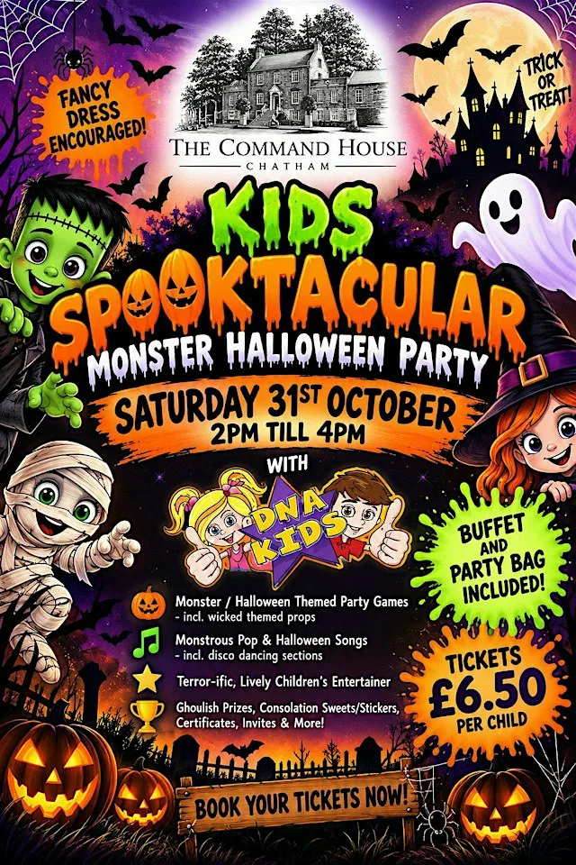 Kids Spooktacular Monster Halloween Party at Command House