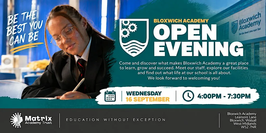 Bloxwich Academy Secondary Open Evening at Bloxwich Academy Secondary Open Evening