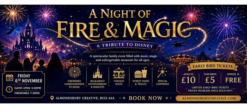 Fire & Magic: A Tribute to Disney Fireworks at Almondsbury Creative