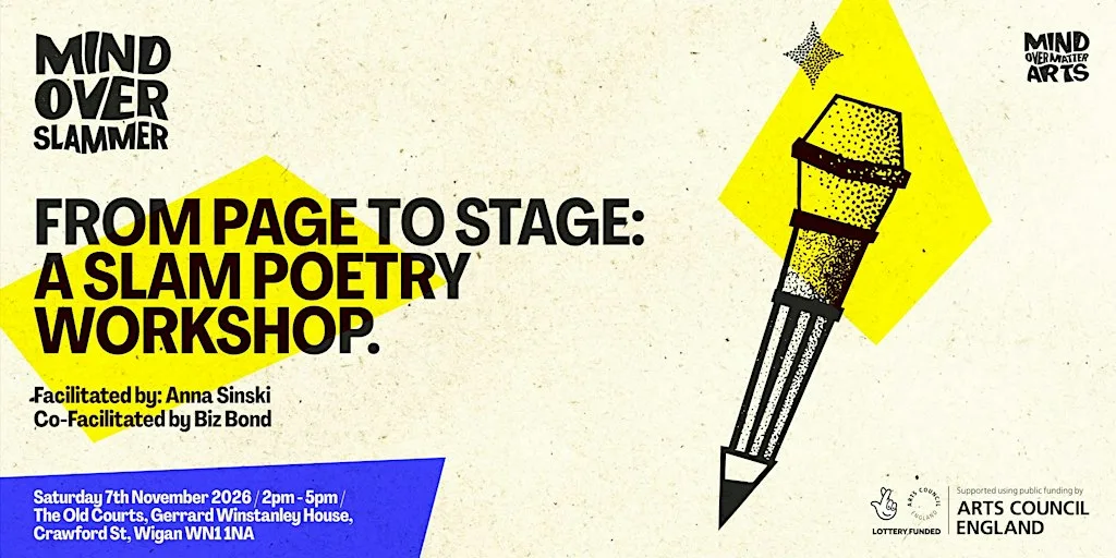 From Page to Stage: a slam poetry workshop [WIGAN]