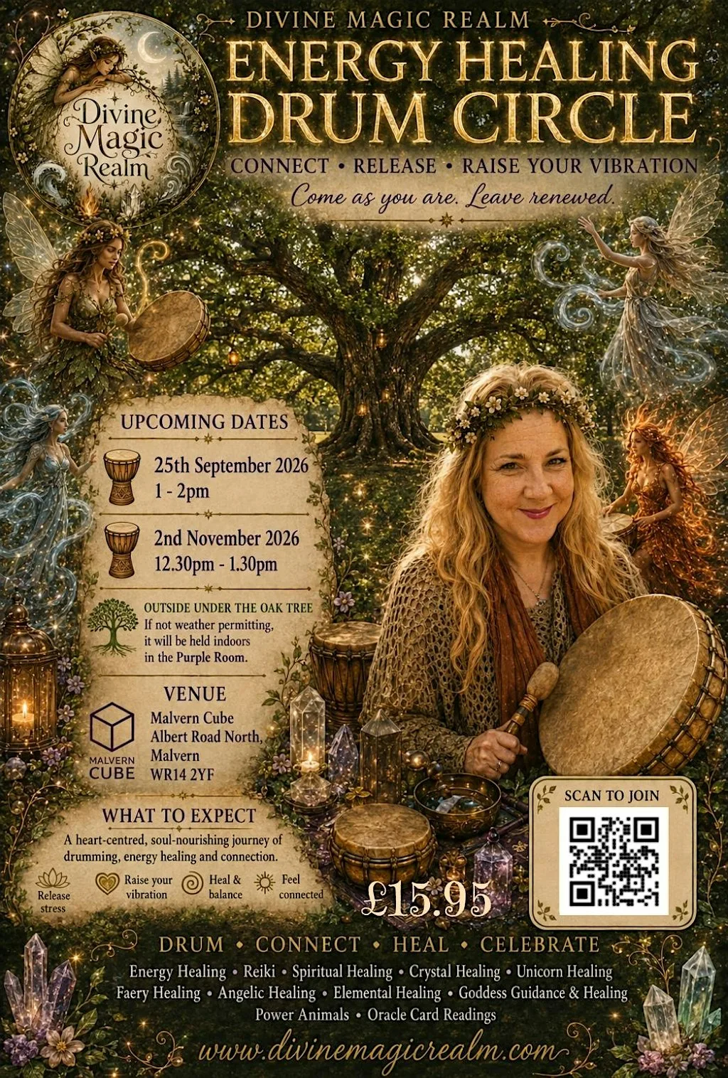 Mabon Energy Healing Drum Circle at Malvern Cube