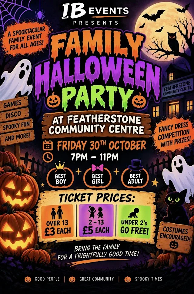 Halloween party at Featherstone & Hilton Community Centre