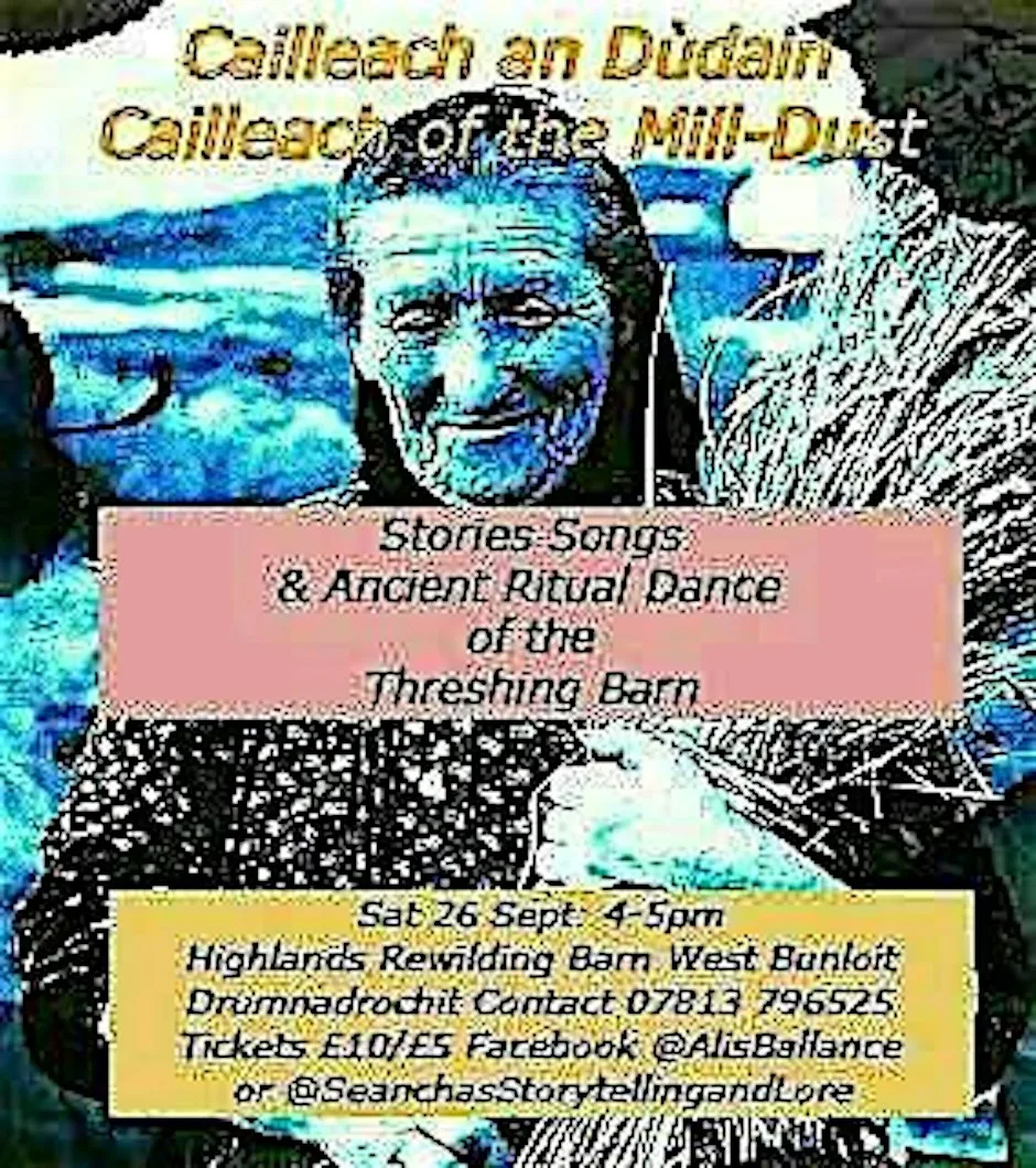 Cailleach an Dùdain/Cailleach of the Milldust at Wester Bunloit Cottage