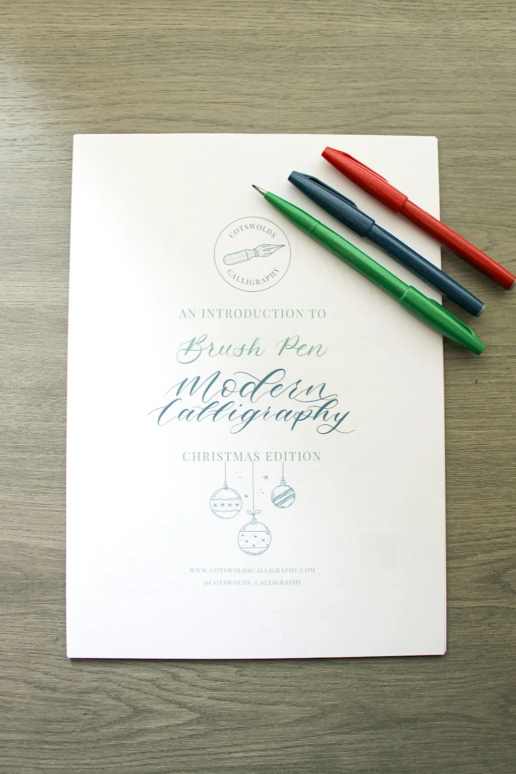 Christmas Beginner's Calligraphy workshop at Dunkertons, Cheltenham