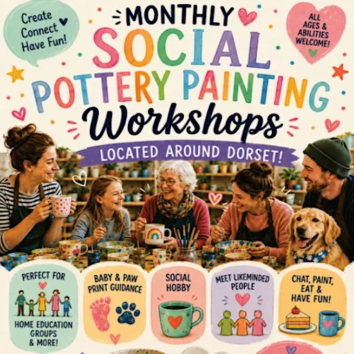 Monthly Pottery Painting Social Group - Wimborne