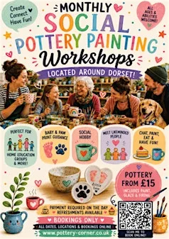 Monthly Pottery Painting Social Group - Poole