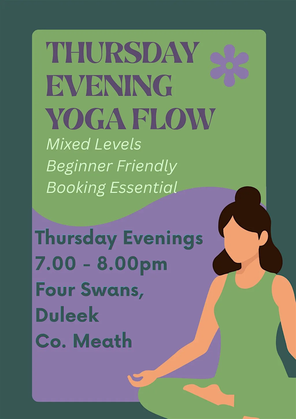 Thursday Evening Slow Flow Yoga at Four Swans Therapy & Wellness