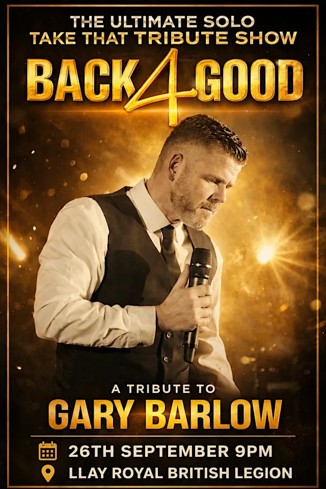 Tommy Barron presents Back 4 Good - Solo Take That and Gary Barlow Tribute