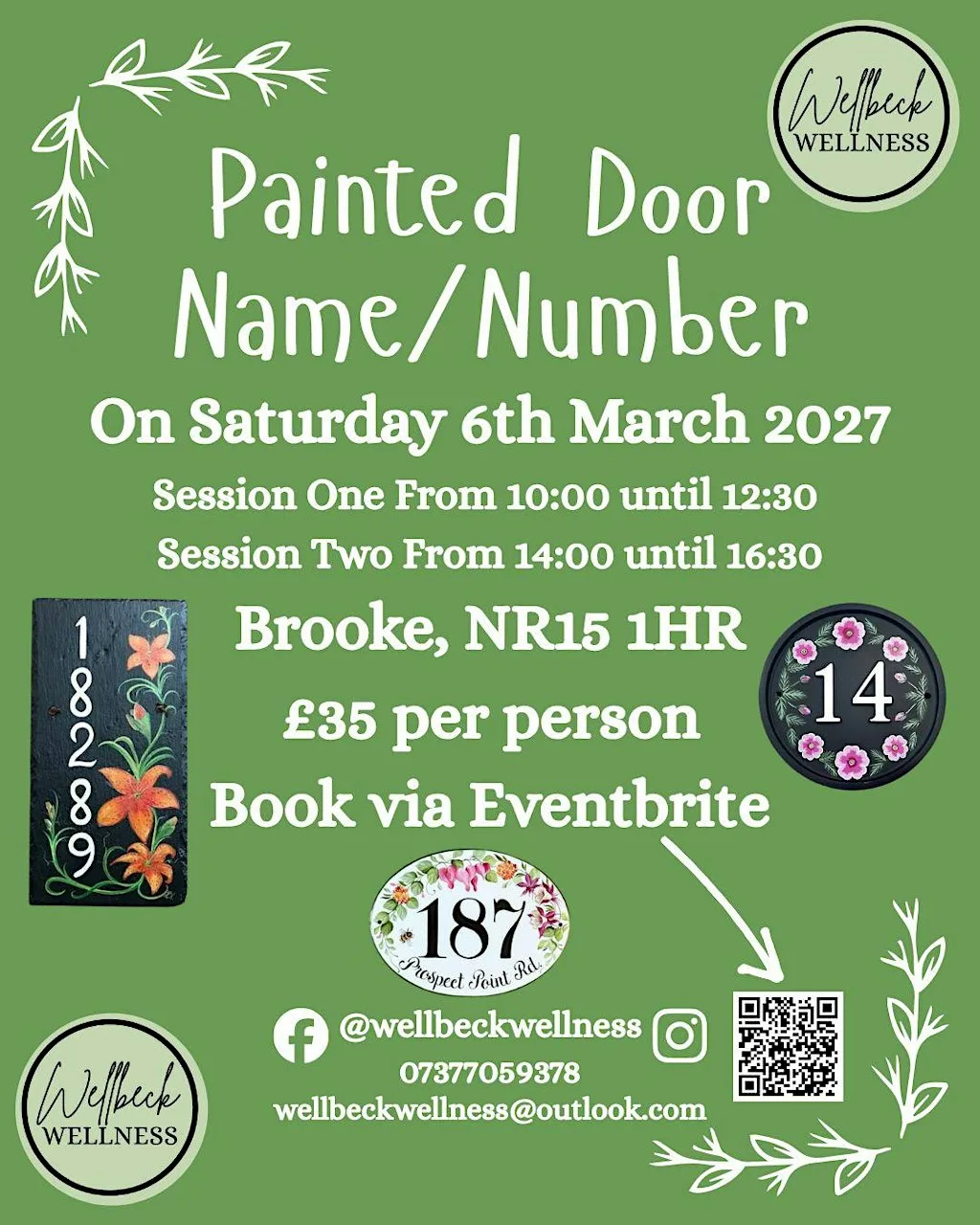 Painted Door Name/Number