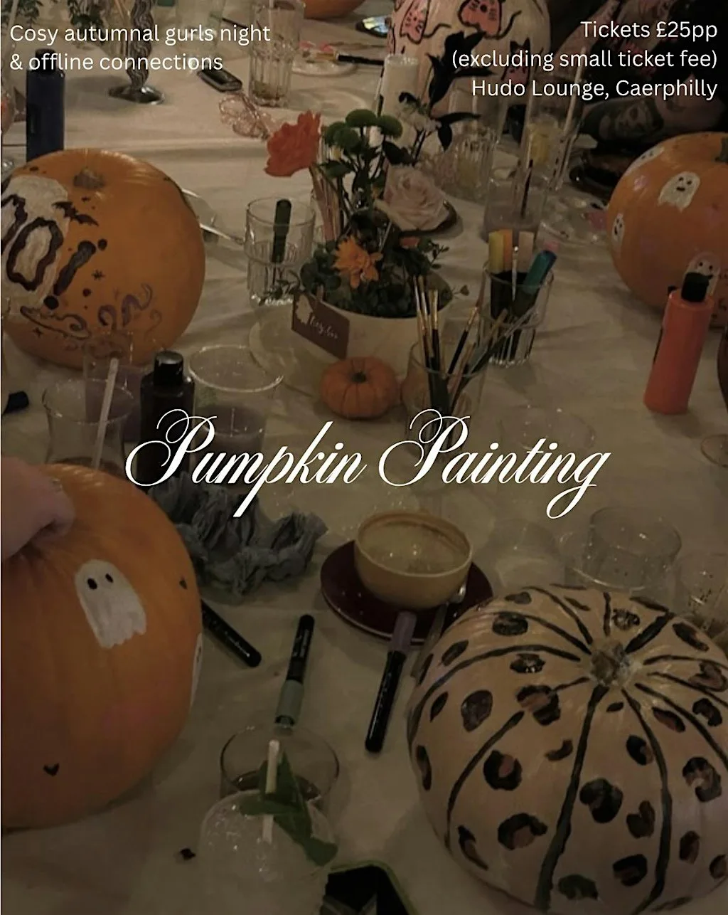 Pumpkin Painting Gurls Night! at Hudo Lounge