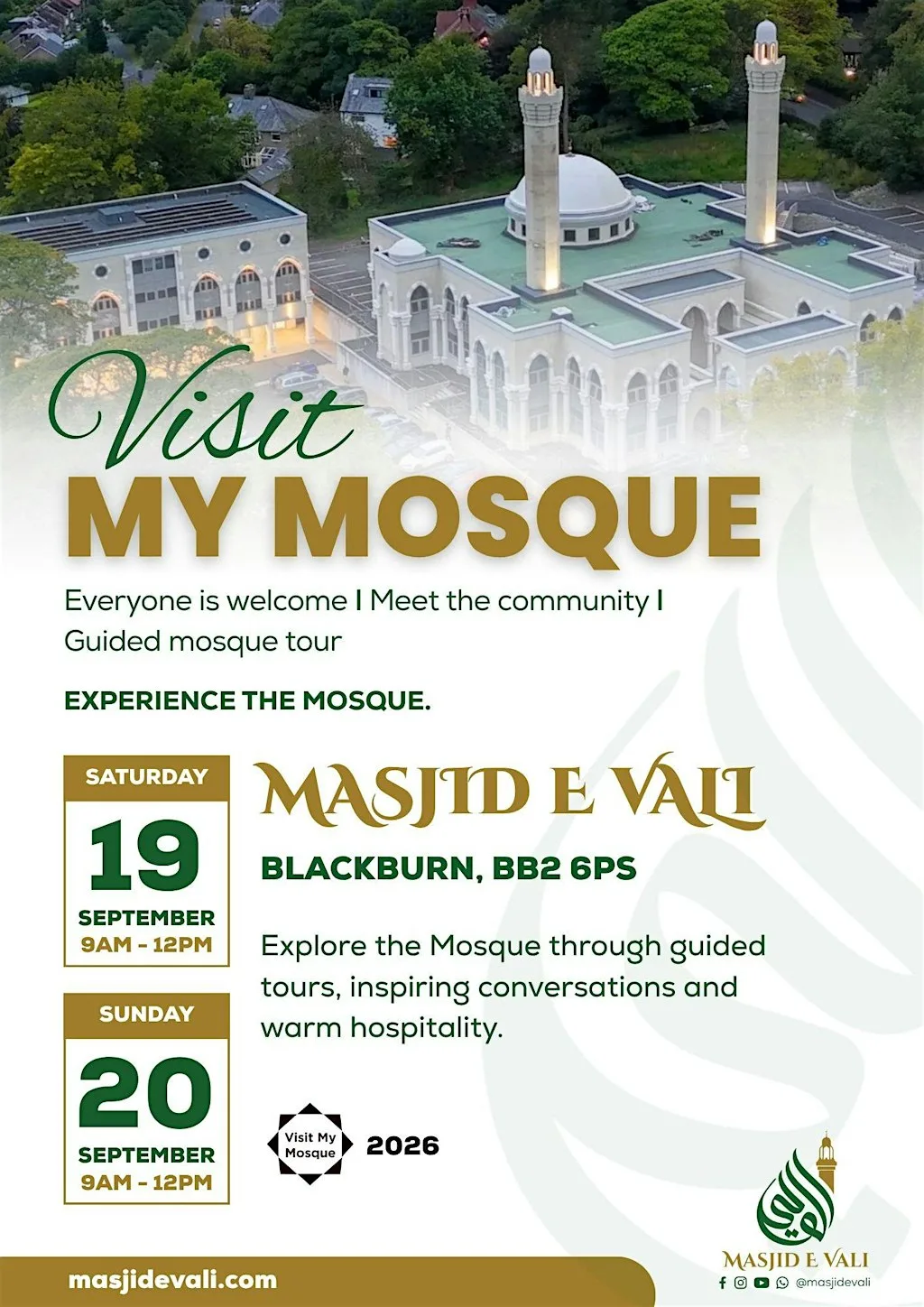 Visit My Mosque 2026 at Masjid-e-Vali