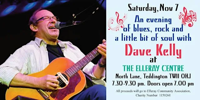 An evening with blues legend Dave Kelly at The Elleray Centre