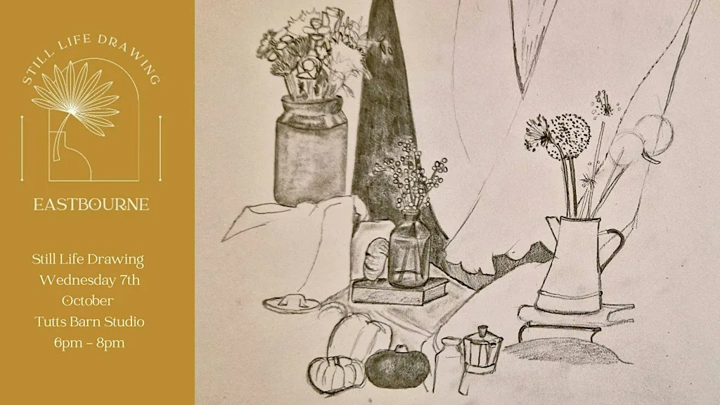 Cosy Autumn Still Life Drawing Art Session At Tutts Barn Studio 07/10/26 at Tutts Barn