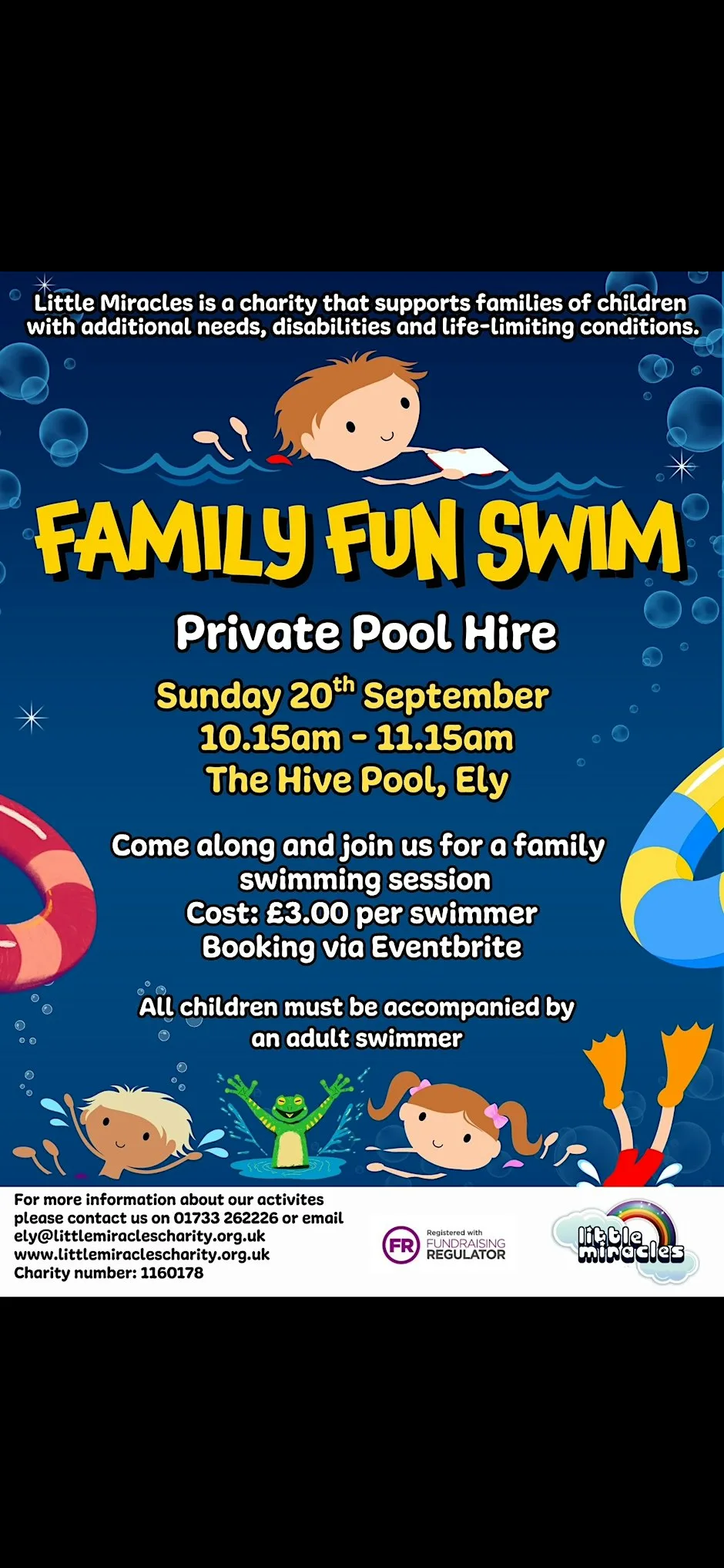 Swimming private hire at The hive, Ely
