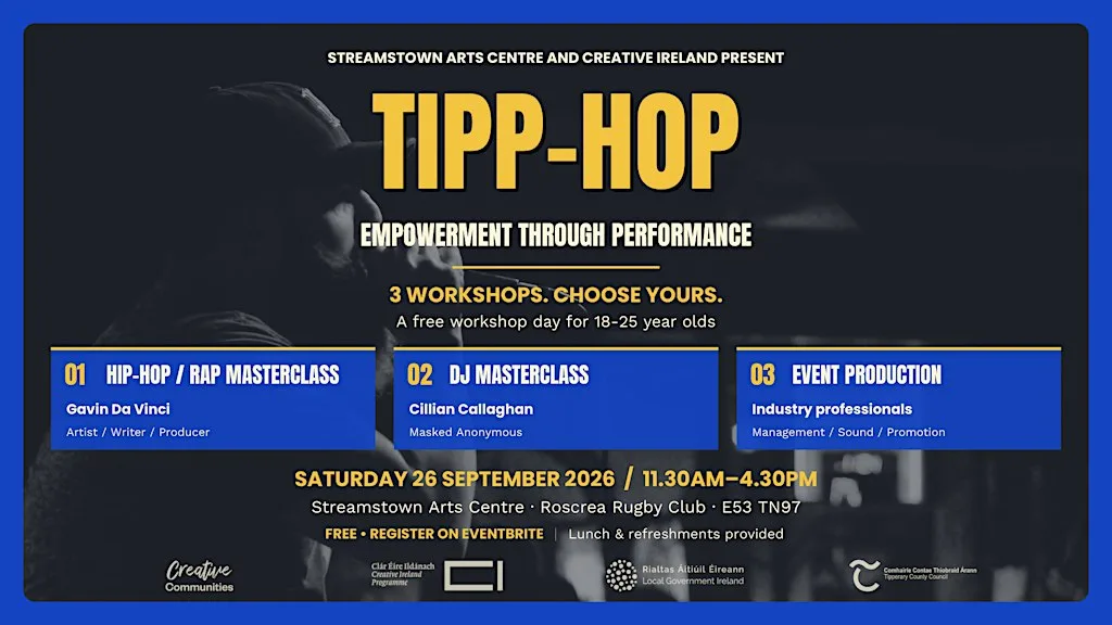 Tipp Hop -Creative Workshops at Roscrea R.F.C.