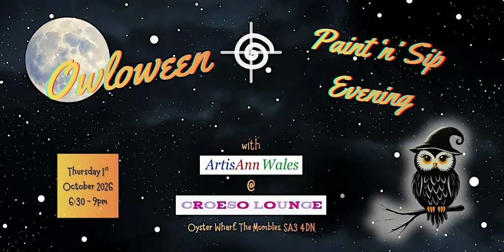 Owloween Paint and Sip Evening at Croeso Lounge