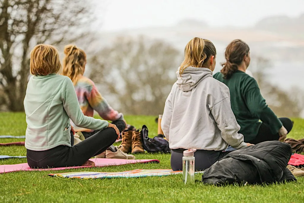Outdoor Yoga at National Trust Trelissick at National Trust Trelissick