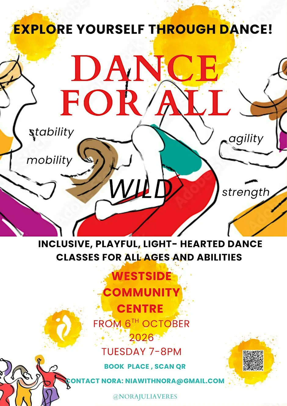 Dance for all - a Journey from 6th October, 7PM, Westside Community Centre at Westside Community Centre