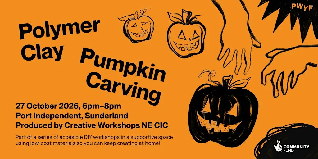 Polymer (Clay) Pumpkin Carving Workshop in Sunderland- Halloween Special at Port Independent