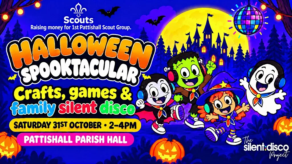 Pattishall Scouts Halloween Spooktacular: Crafts, Games & Silent Disco at Pattishall Parish Hall