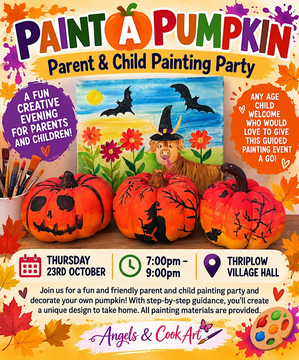 Paint a Pumpkin for children and Parent/ Guardian